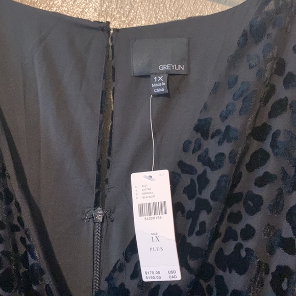 Anthropologie Greylin 1X velvet velour jumpsuit pockets butterfly sleeves - Picture 10 of 11